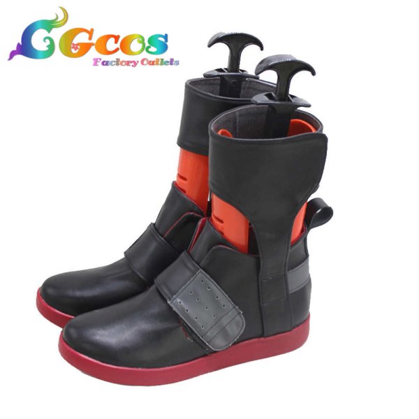 画像2: バーチャルYouTuber VTuber コスプレ靴 葛葉 くずは ChroNoiR2周年記念 常夏★スカイスクレイパー コスプレブーツ コスプレ衣装 (2)