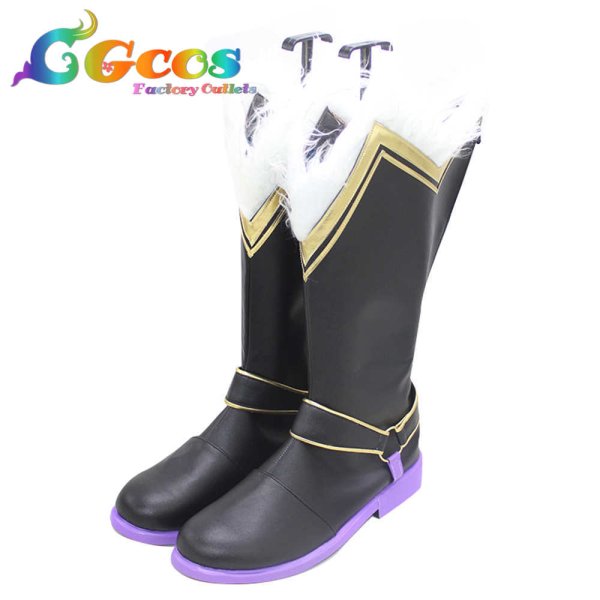 画像2: 原神 げんしん コスプレ靴 ファデュイ先遣隊・前鋒軍・雷ハンマー コスプレブーツ コスプレ衣装 (2)