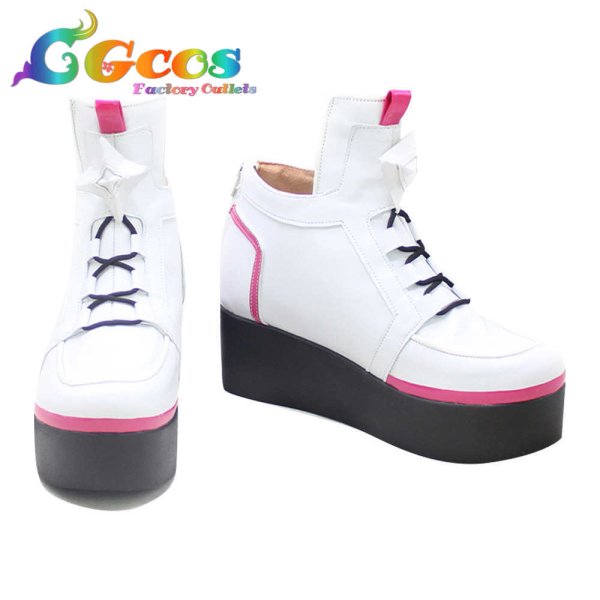 画像2: バーチャルYouTuber VTuber コスプレ靴 渡会雲雀 コスプレブーツ コスプレ衣装 (2)