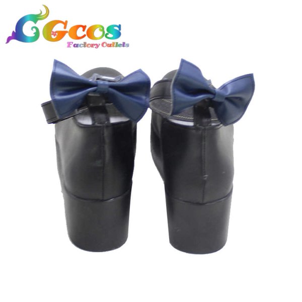 画像3: バーチャルYouTuber VTuber コスプレ靴 夜見れな ポンチョ衣装 コスプレブーツ コスプレ衣装 (3)