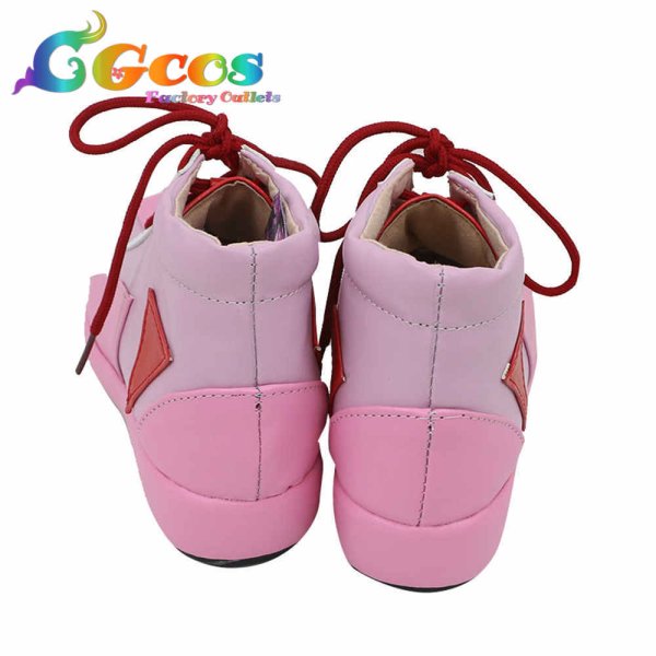 画像2: しゅごキャラ! コスプレ靴 日奈森あむ アミュレットハート コスプレブーツ コスプレ衣装 (2)