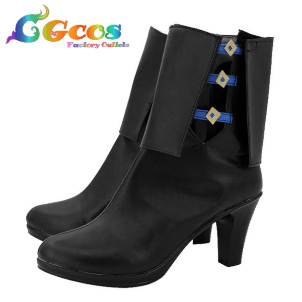 画像2: アークナイツ コスプレ靴 ブラックナイト Blacknight コスプレブーツ コスプレ衣装 (2)