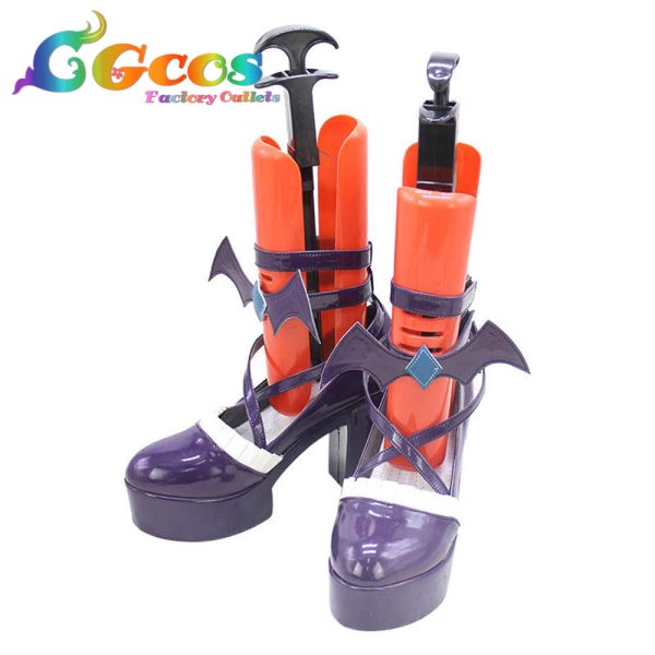 画像2: アイカツ! コスプレ靴 藤堂ユリカ ゴスマジックコーデ コスプレブーツ コスプレ衣装 (2)