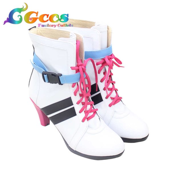 画像2: バーチャルYouTuber VTuber コスプレ靴 キズナアイ A.I.Party 2021 コスプレブーツ コスプレ衣装 (2)