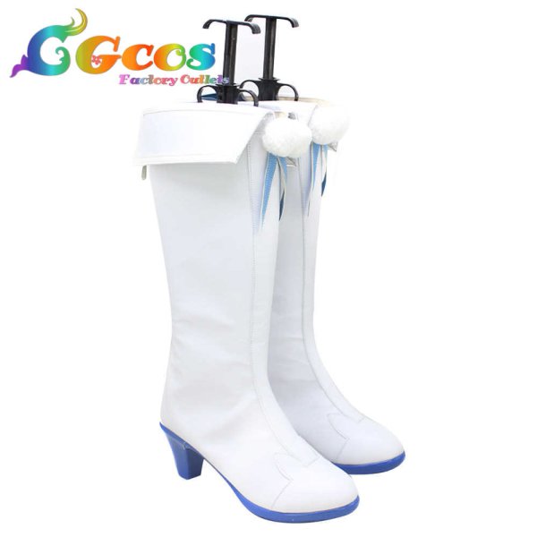 画像2: バーチャルYouTuber　VTuber　コスプレ靴　兎田ぺこら　水着　コスプレブーツ　コスプレ衣装 (2)