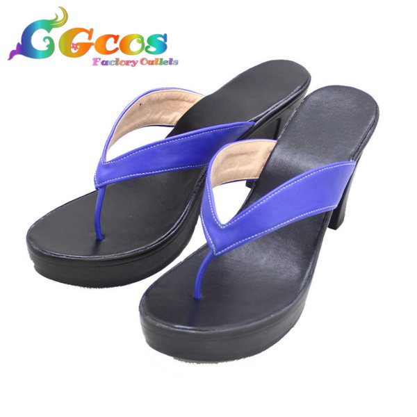 画像2: 東方Project コスプレ靴 西行寺幽々子 東方妖々夢 コスプレブーツ コスプレ衣装 (2)