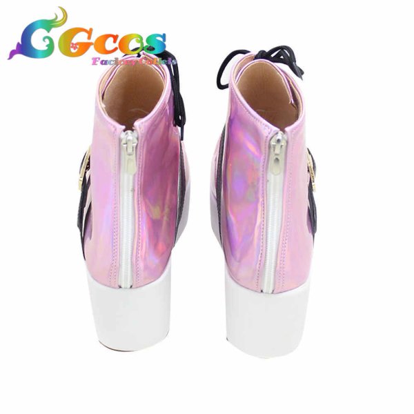 画像2: バーチャルYouTuber VTuber コスプレ靴 尾丸ポルカ コスプレブーツ コスプレ衣装 (2)