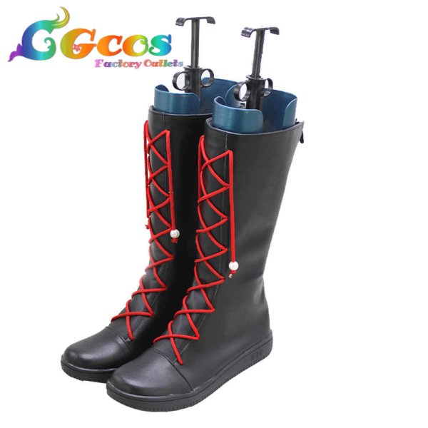 画像2: ブルーアーカイブ コスプレ靴 剣先ツルギ コスプレブーツ コスプレ衣装 (2)