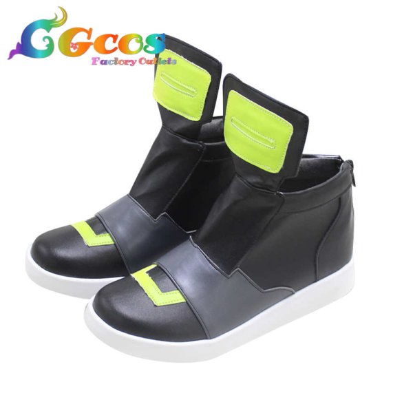 画像2: サイバーパンク エッジランナーズ コスプレ靴 レベッカ コスプレブーツ コスプレ衣装 (2)