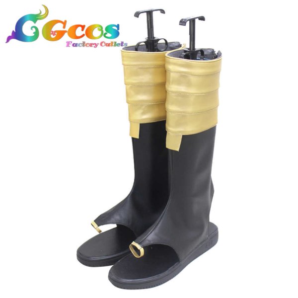 画像2: 原神 げんしん コスプレ靴 セノ Cyno コスプレブーツ コスプレ衣装 (2)