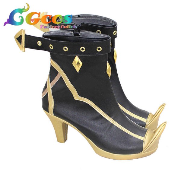 画像2: 原神 げんしん コスプレ靴 ディーヤ Dehya コスプレブーツ コスプレ衣装 (2)