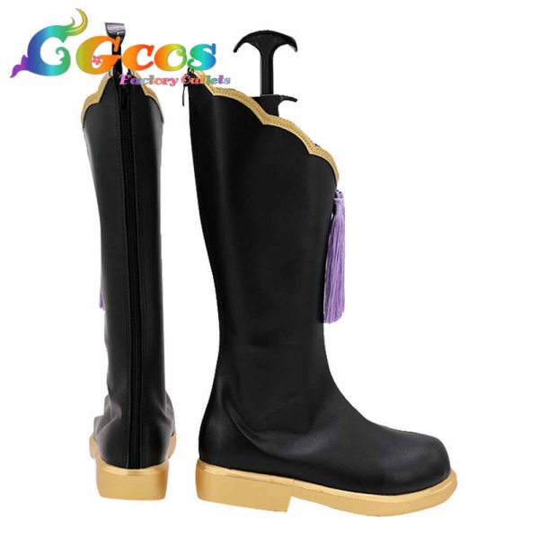 画像3: 五等分の花嫁 コスプレ靴 中野四葉 チャイナメイド コスプレブーツ コスプレ衣装 (3)