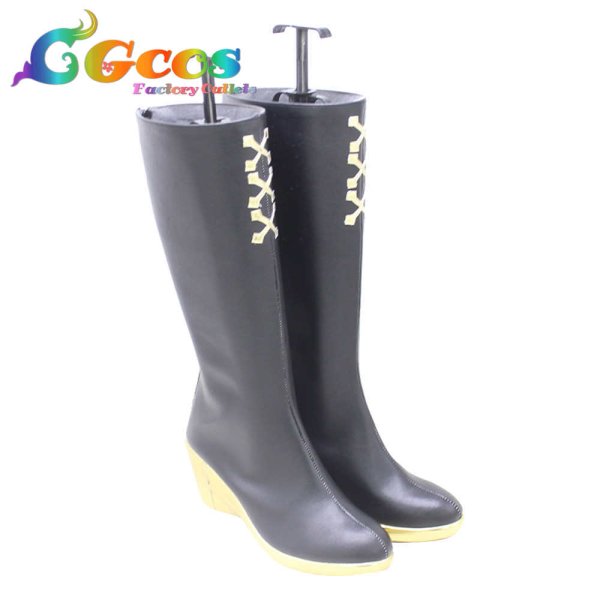 画像2: バーチャルYouTuber VTuber コスプレ靴 張京華 コスプレブーツ コスプレ衣装 (2)