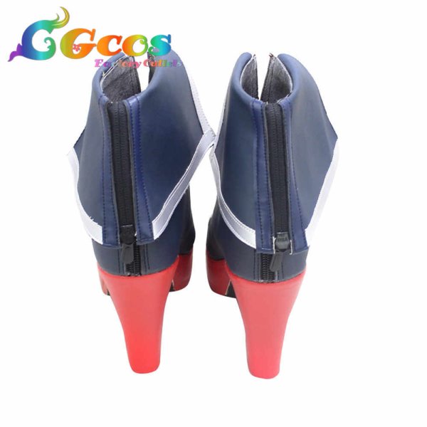 画像3: アズールレーン コスプレ靴 アンカレッジ コスプレブーツ コスプレ衣装 (3)