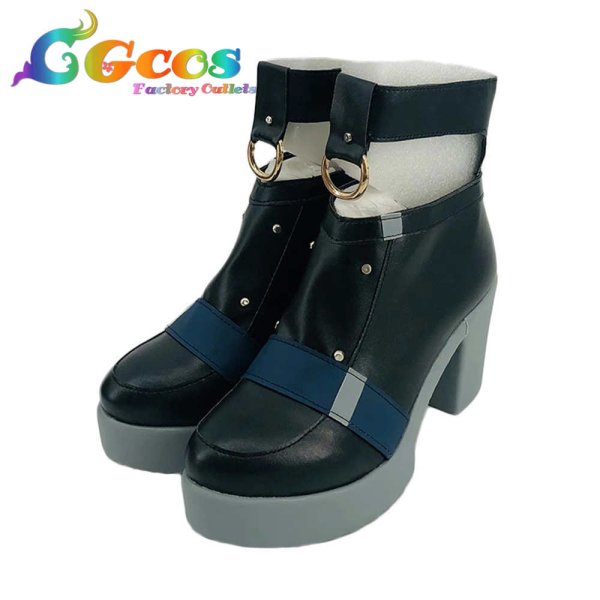 画像2: ブルーアーカイブ Blue Archive コスプレ靴 天雨アコ コスプレブーツ コスプレ衣装 (2)