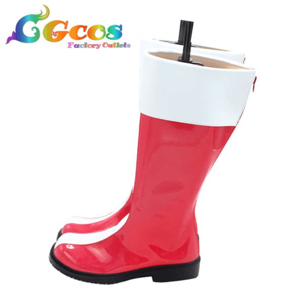 画像3: ソニック・ザ・ヘッジホッグ コスプレ靴 エミー・ローズ コスプレブーツ コスプレ衣装 (3)