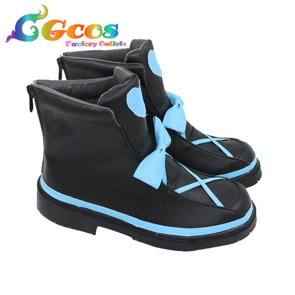 画像2: 東京ミュウミュウ コスプレ靴 藍沢みんと ミュウミント コスプレブーツ コスプレ衣装 (2)