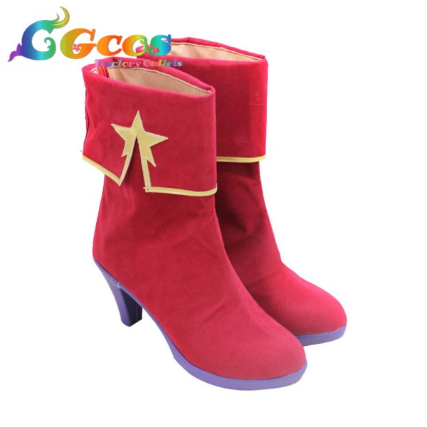 画像2: ザ・キング・オブ・ファイターズ15　KOF15　コスプレ靴　麻宮アテナ　コスプレブーツ　コスプレ衣装 (2)