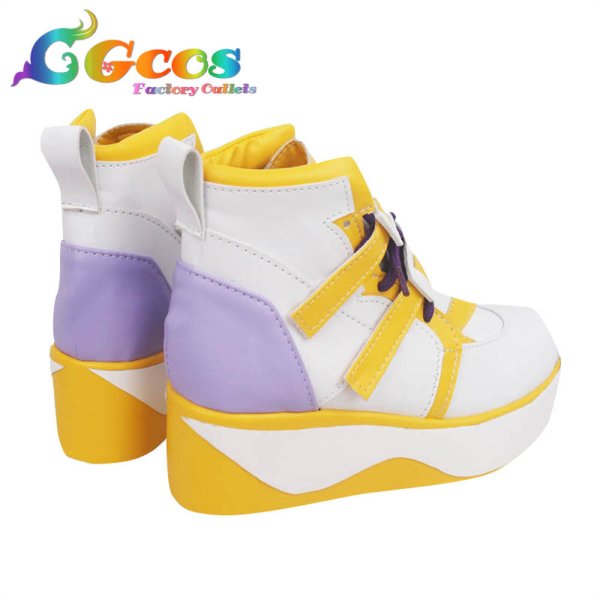 画像3: バーチャルYouTuber VTuber コスプレ靴 海妹四葉 コスプレブーツ コスプレ衣装 (3)