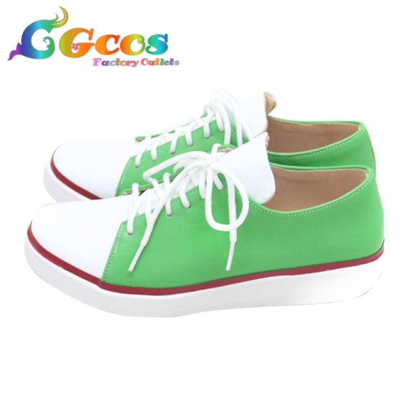 画像2: パリピ孔明 コスプレ靴 月見英子 コスプレブーツ コスプレ衣装 (2)