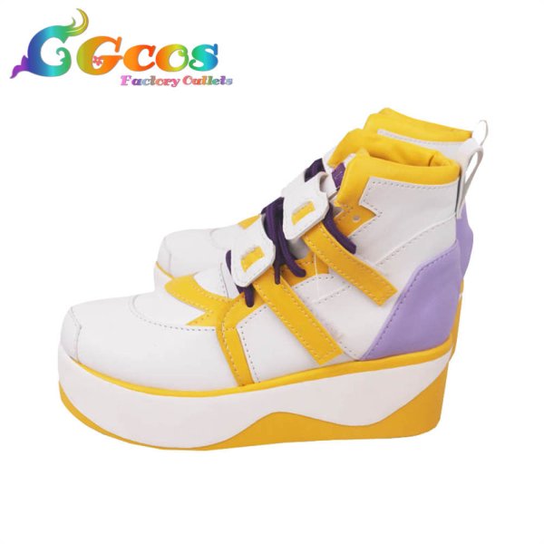 画像2: バーチャルYouTuber VTuber コスプレ靴 海妹四葉 コスプレブーツ コスプレ衣装 (2)