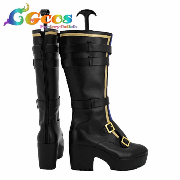 画像3: ヴィジュアルプリズン コスプレ靴 ギルティア・ブリオン コスプレブーツ コスプレ衣装 (3)