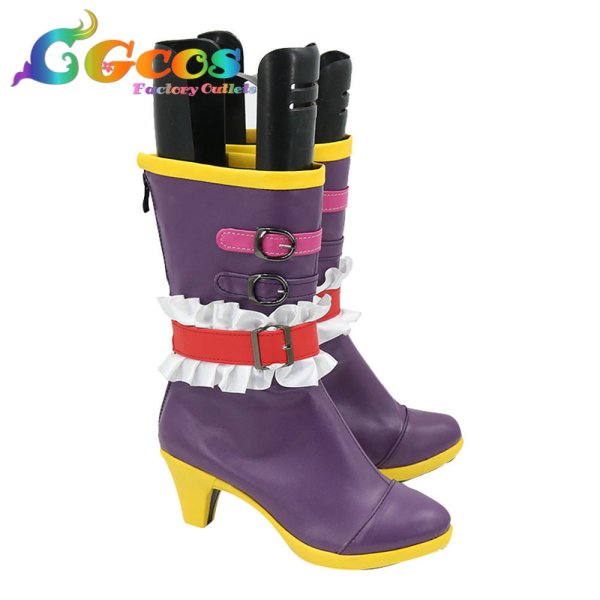 画像2: アイカツ! コスプレ靴 音城セイラ ルージュドリーム コスプレブーツ コスプレ衣装 (2)