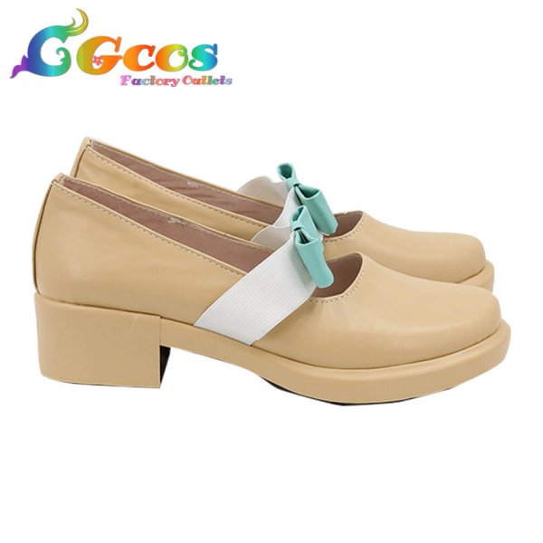 画像2: バーチャルYouTuber VTuber コスプレ靴 尾丸ポルカ 私服衣装 コスプレブーツ コスプレ衣装 (2)