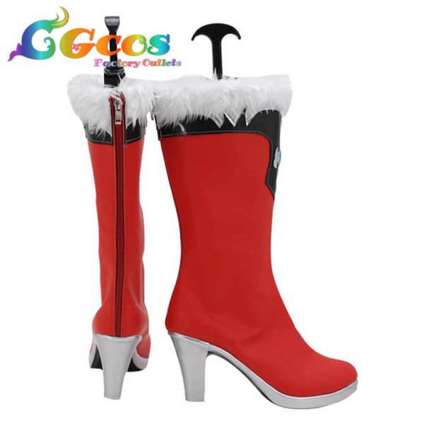 画像3: プリンセスコネクト!Re:Dive プリコネ プリコネR Princess Connect! コスプレ靴 イリヤ クリスマス コスプレブーツ コスプレ衣装 (3)