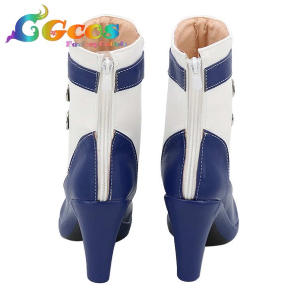 画像3: IdentityV 第五人格　コスプレ靴　調香師　ウィラ・ナイエル　マリン　遠航の日　コスプレブーツ　コスプレ衣装 (3)