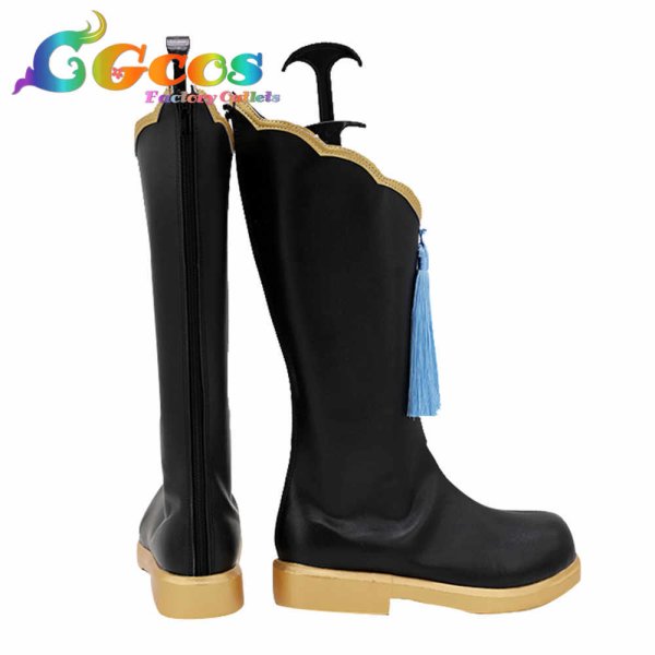 画像3: 五等分の花嫁 コスプレ靴 中野二乃 チャイナメイド コスプレブーツ コスプレ衣装 (3)