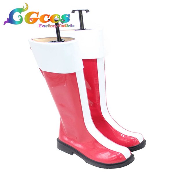 画像2: ソニック・ザ・ヘッジホッグ コスプレ靴 エミー・ローズ コスプレブーツ コスプレ衣装 (2)