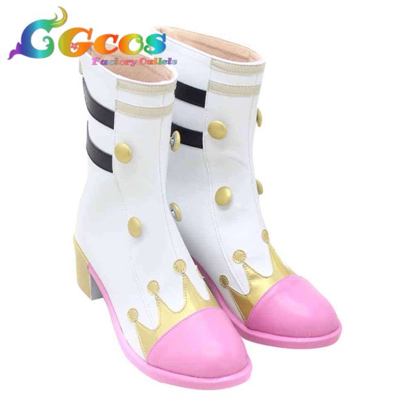 画像2: プロジェクトセカイ カラフルステージ！ プロセカ　コスプレ靴　Crown Knight　鳳えむ　コスプレブーツ　コスプレ衣装 (2)