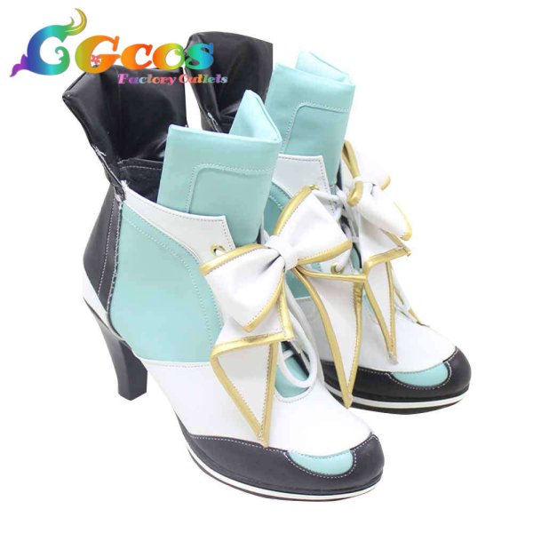 画像2: ウマ娘プリティーダービー コスプレ靴 メジロドーベル コスプレブーツ コスプレ衣装 (2)