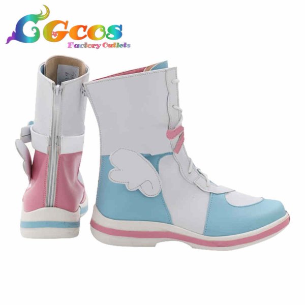 画像3: バーチャルYouTuber　VTuber　コスプレ靴　天宮こころ　新衣装　コスプレブーツ　コスプレ衣装 (3)