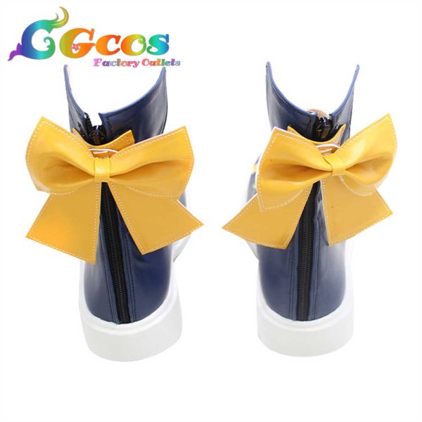 画像3: VOCALOID　ボーカロイド　コスプレ靴　鏡音リン　誕生10周年記念　コスプレブーツ　コスプレ衣装 (3)