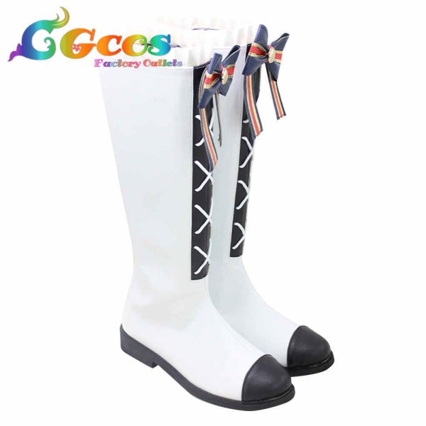 画像2: 虹ヶ咲学園スクールアイドル同好会 3rdアルバム　コスプレ靴　Just Believe!!!　上原歩夢　コスプレブーツ　コスプレ衣装 (2)