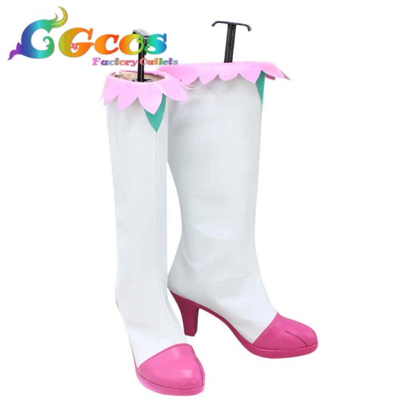 画像2: デリシャスパーティー?プリキュア　コスプレ靴　和実ゆい　キュアプレシャス　コスプレブーツ　コスプレ衣装 (2)