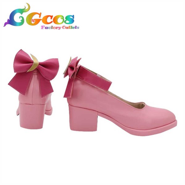 画像3: バーチャルYouTuber　VTuber　コスプレ靴　百鬼あやめ　アイドル衣装　コスプレブーツ　コスプレ衣装 (3)