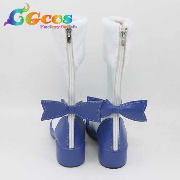 画像3: VOCALOID　コスプレ靴　氷枝の精霊姫 雪ミク2021　コスプレブーツ　コスプレ衣装 (3)
