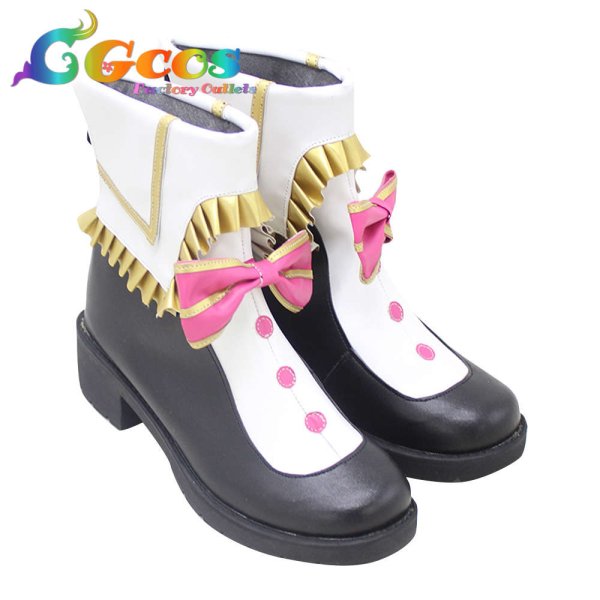 画像2: ラブライブ! School idol project　コスプレ靴　高海千歌　コスプレブーツ　コスプレ衣装 (2)