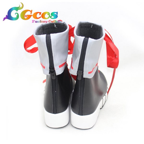 画像4: バーチャルYouTuber VTuber コスプレ靴 百鬼あやめ カジュアル系衣装 コスプレブーツ コスプレ衣装 (4)