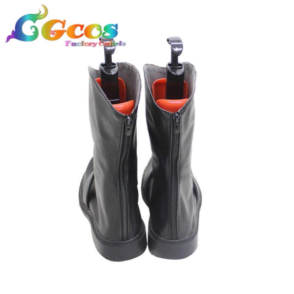 画像4: るろうに剣心-明治剣客浪漫譚- コスプレ靴 志々雄真実 コスプレブーツ コスプレ衣装 (4)