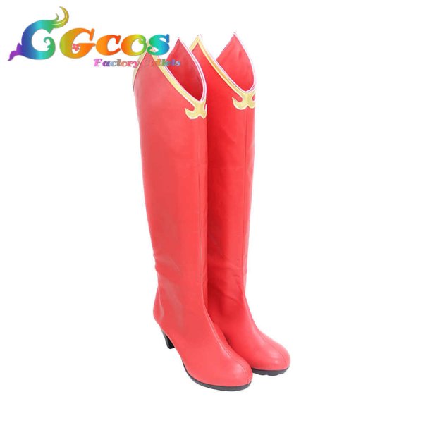 画像2: 逆転裁判2　コスプレ靴　立見里香　ミリカ　コスプレブーツ　コスプレ衣装 (2)