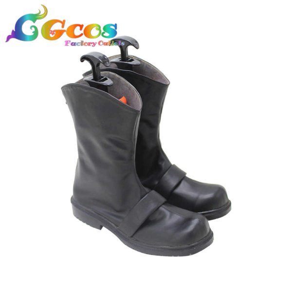 画像2: るろうに剣心-明治剣客浪漫譚- コスプレ靴 志々雄真実 コスプレブーツ コスプレ衣装 (2)