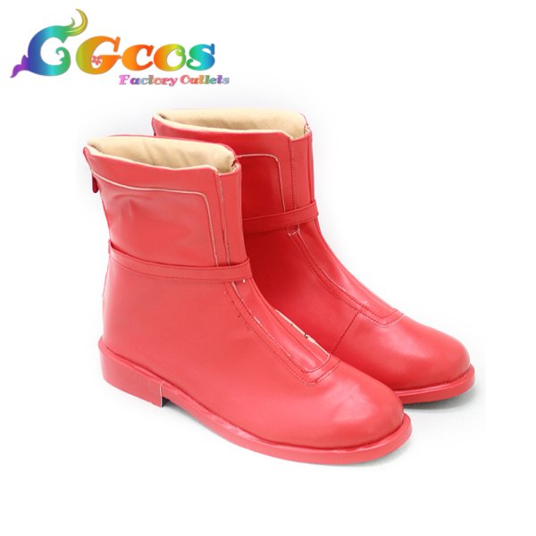 画像3: VOICEROID　コスプレ靴　弦巻マキ　コスプレブーツ　コスプレ衣装 (3)