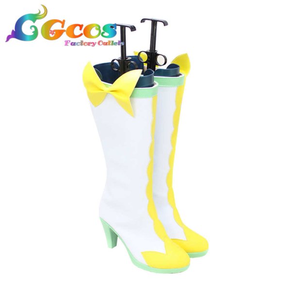 画像3: ドキドキ!プリキュア　コスプレ靴　四葉ありす　キュアロゼッタ　キュアロゼッタ　変身後　コスプレブーツ　コスプレ衣装 (3)