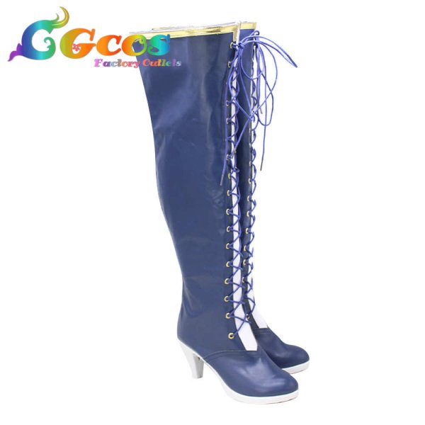 画像2: ラブライブ！虹ヶ咲学園スクールアイドル同好会　コスプレ靴　Starlight　キミと二人きりだもの　朝香果林　コスプレブーツ　コスプレ衣装 (2)