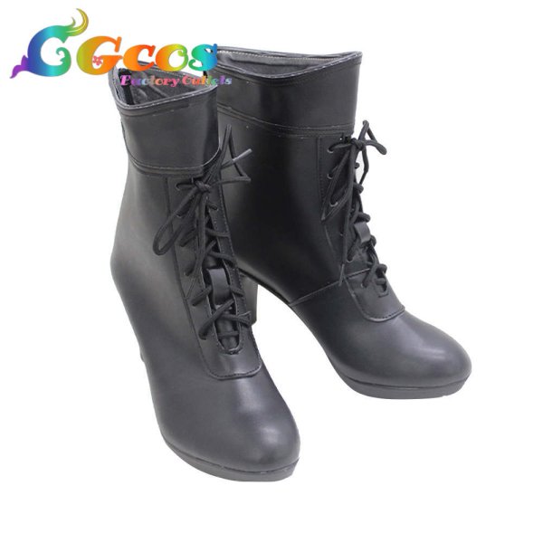 画像2: 零〜濡鴉ノ巫女〜　コスプレ靴　不来方夕莉　コスプレブーツ　コスプレ衣装 (2)