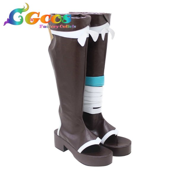 画像2: 原神　げんしん　コスプレ靴　ゴロウ　五郎　コスプレブーツ　コスプレ衣装 (2)